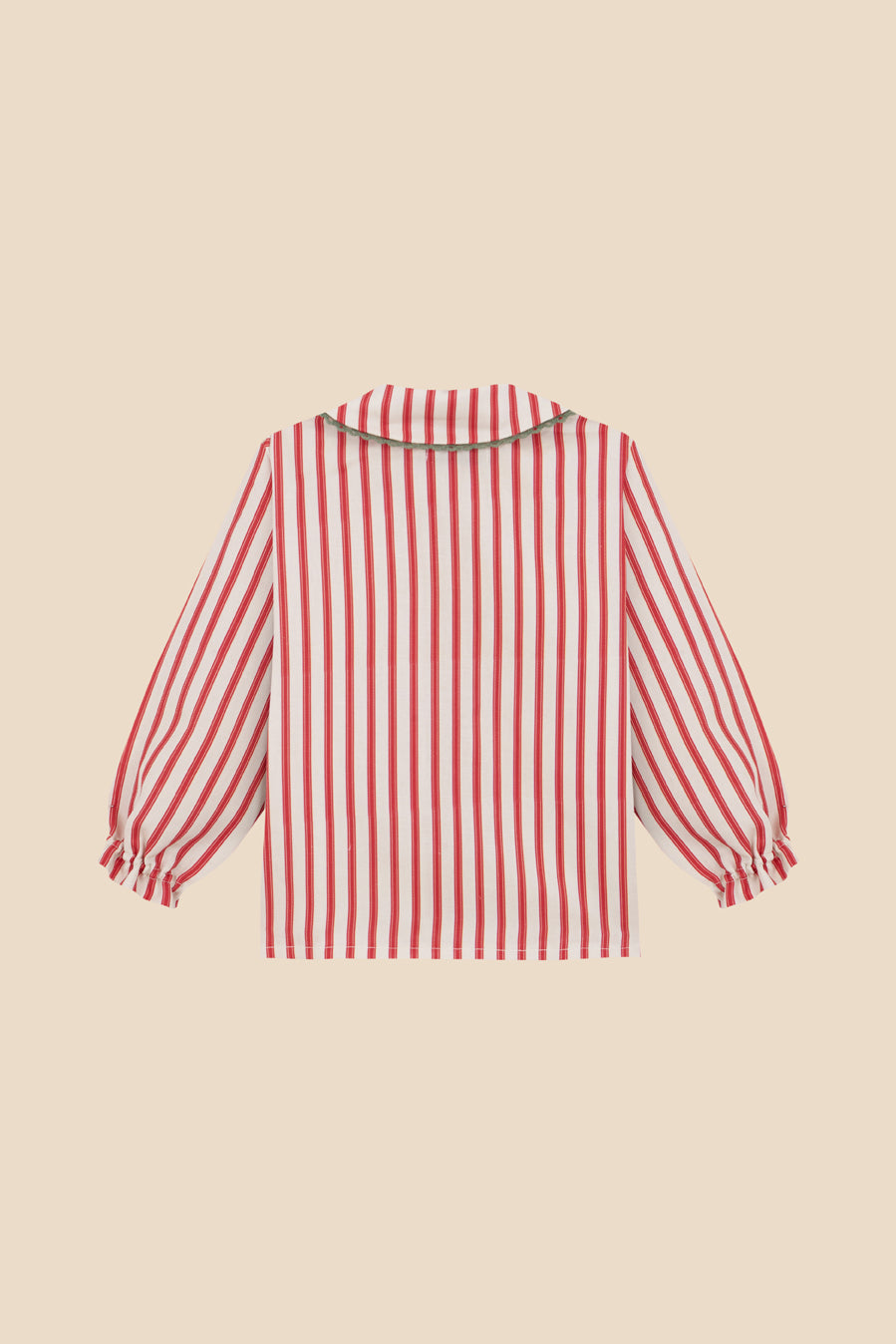 Red stripes blouse