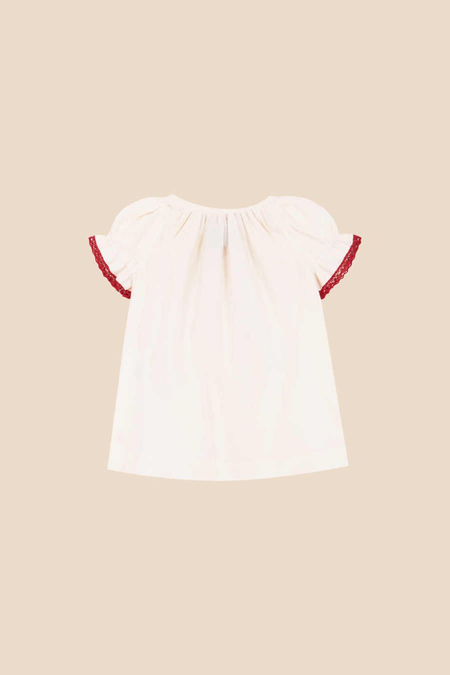 Red stripes blouse and bloomer set baby