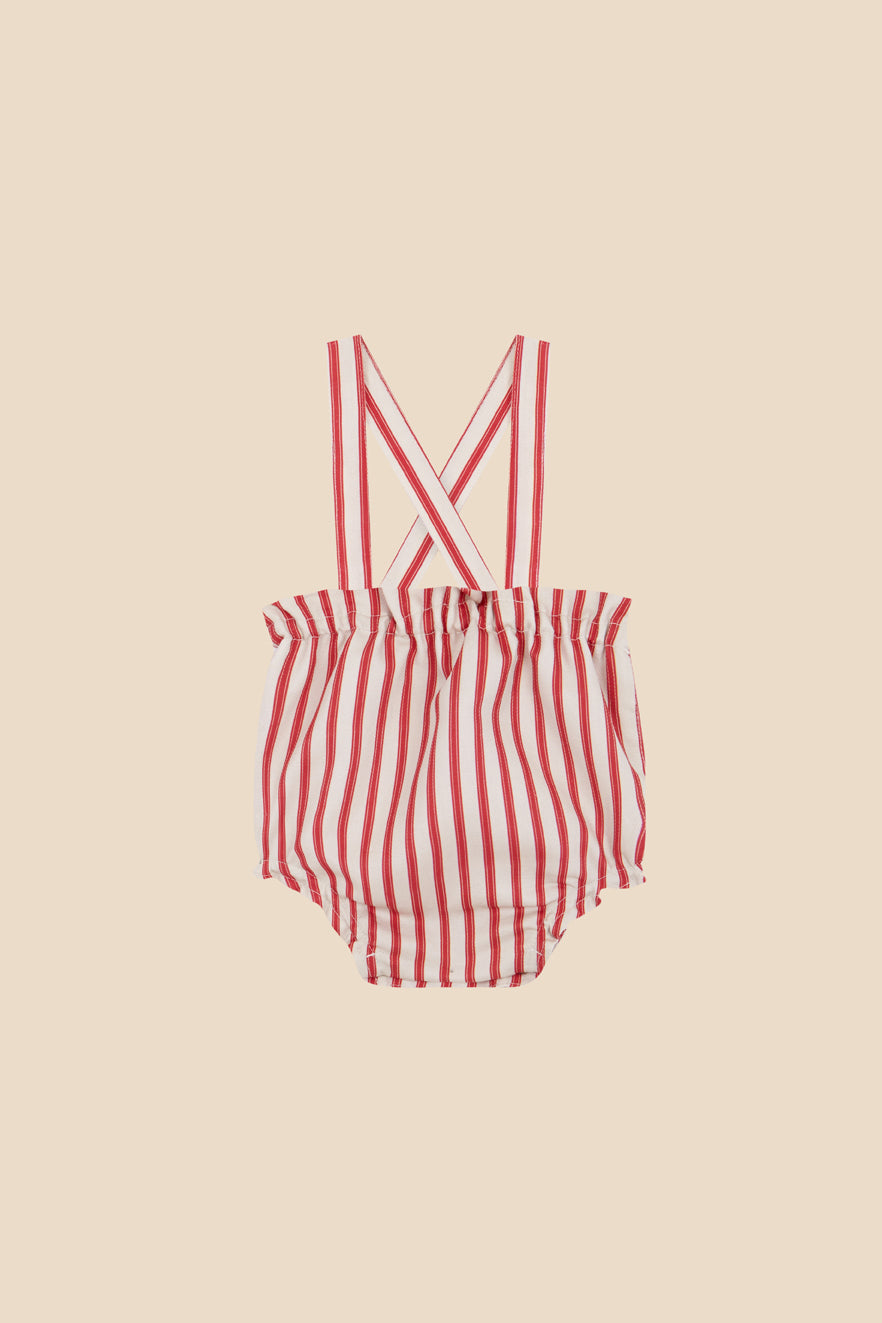 Red stripes straps bloomer