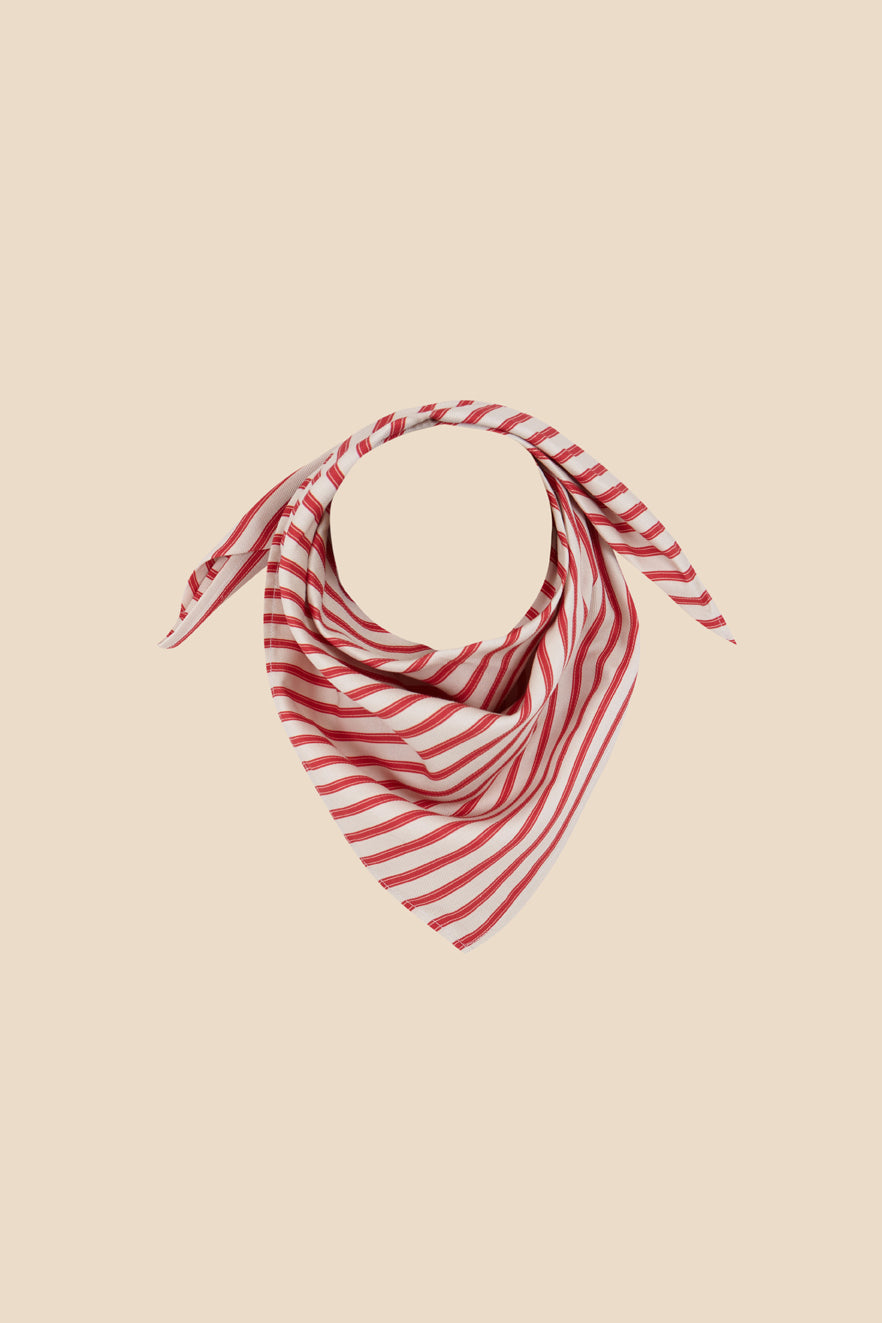 Headkerchief  red stripes