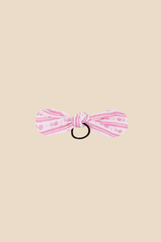 Elastic bow hair Bares pink