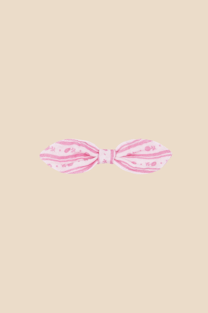 Bow with clip Bares pink