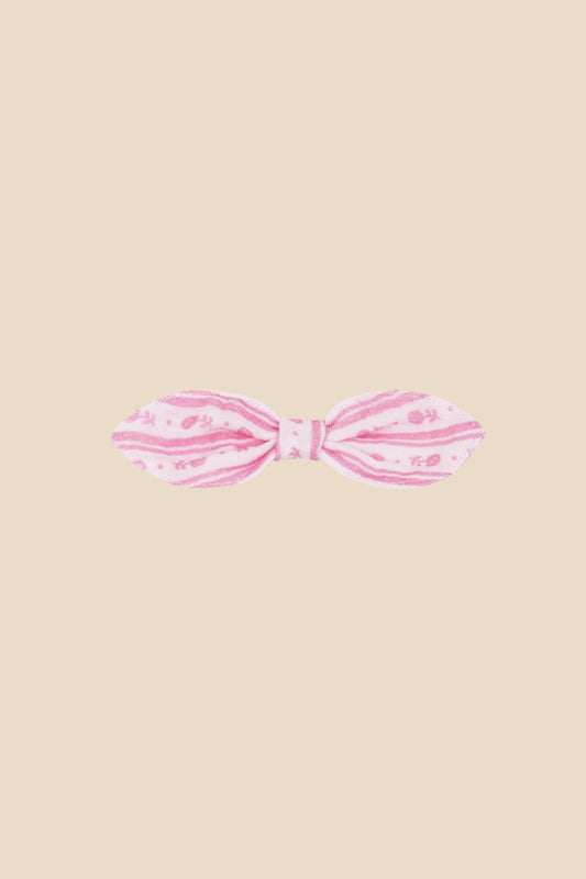 Bow with clip Bares pink