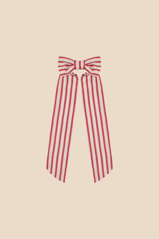 Big bow red stripes