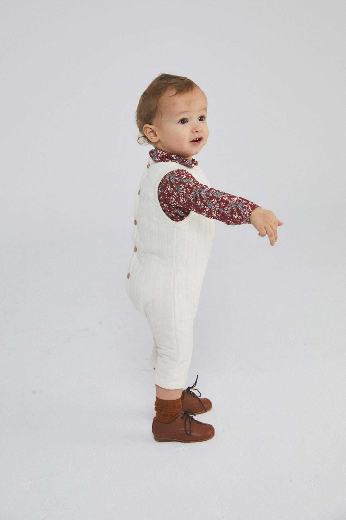 Gri Ivory quilted overall