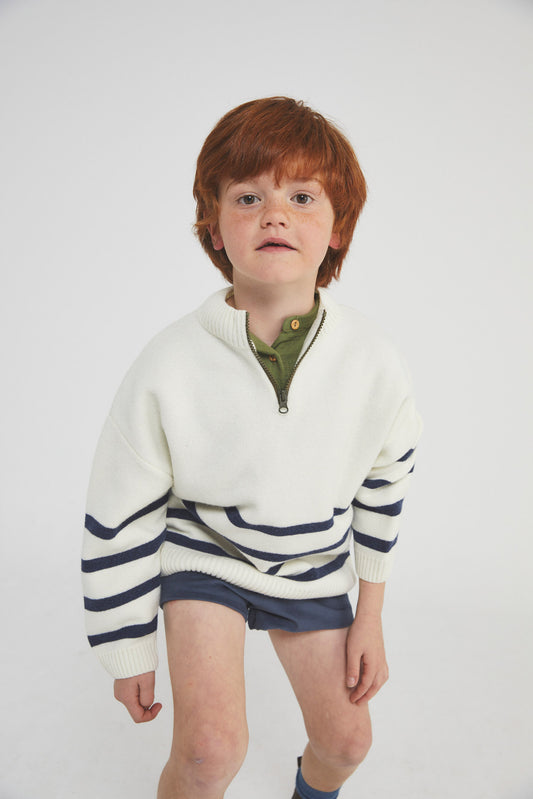 Marine stripes knit sweater kid