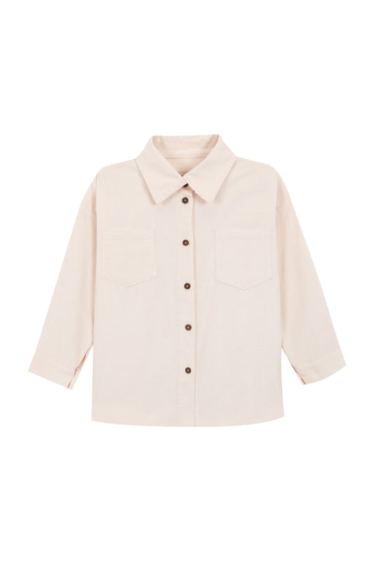 Camisa pana cruda niña