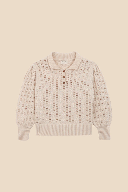 Ivory Biri knit sweater baby