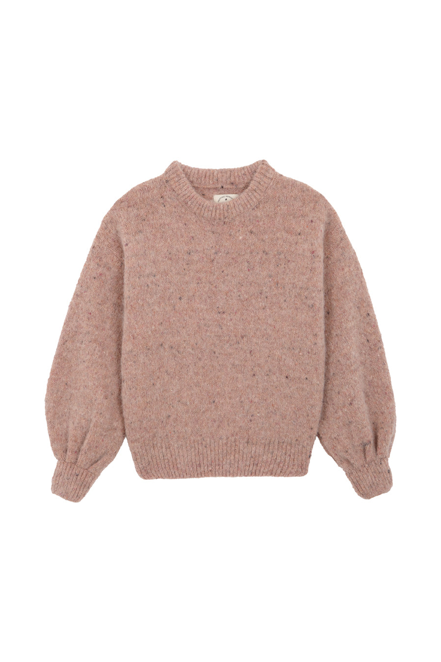 Jersey punto rosa claro niña