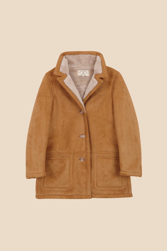 Van Gogh lapels beige coat girl