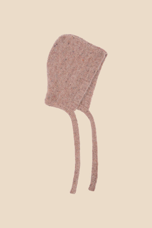 Capota punto rosa claro recién nacido