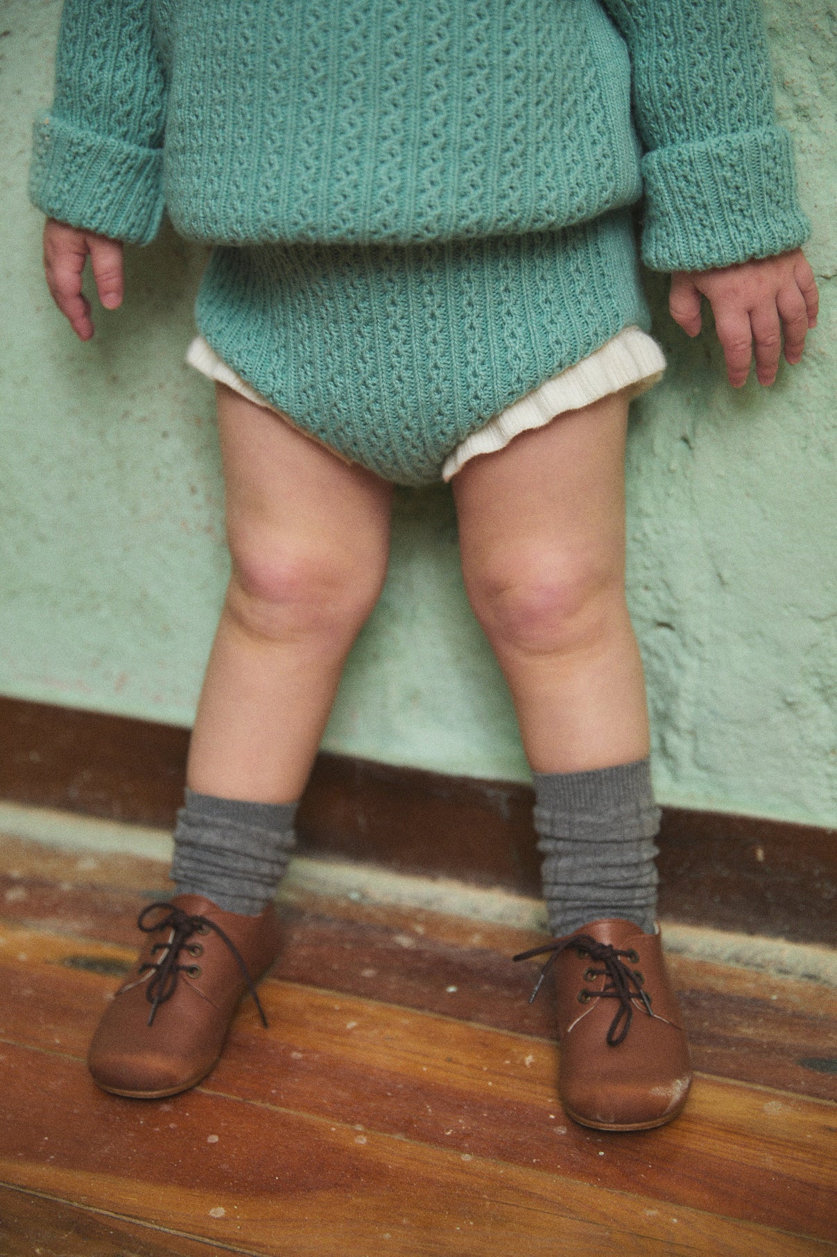 Mint knit straps bloomer