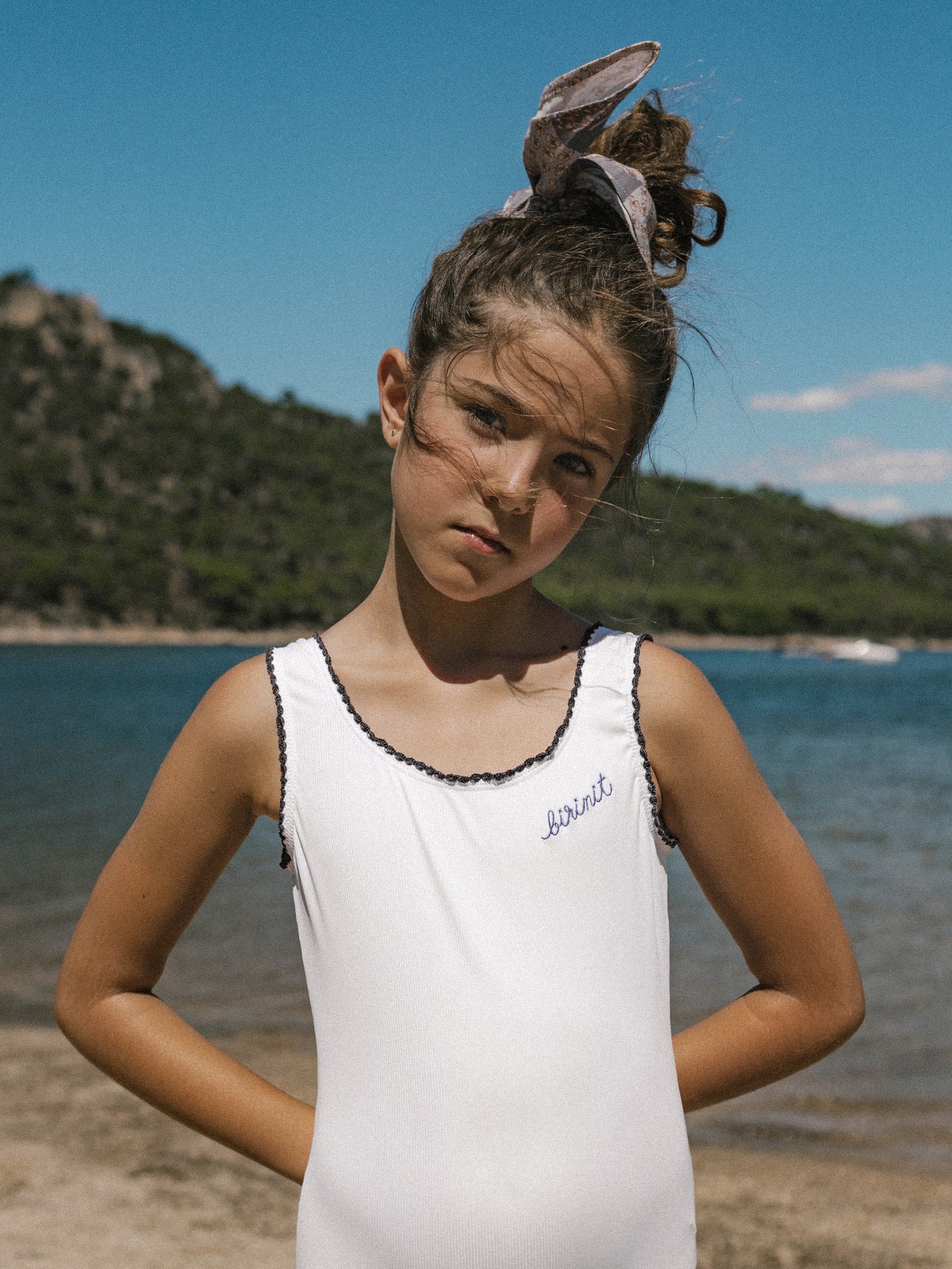 Birinit girl embroidered swimwear