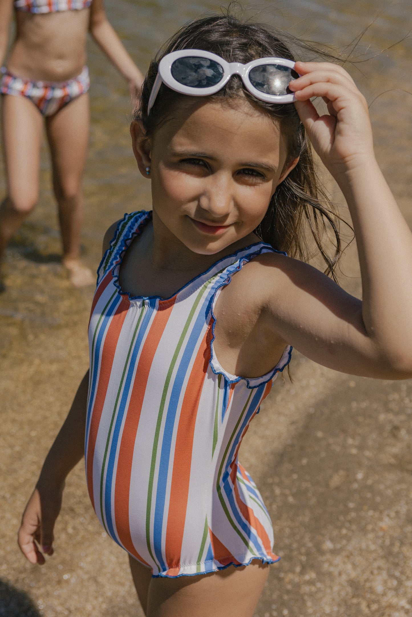 Miranda stripes girl swimwear