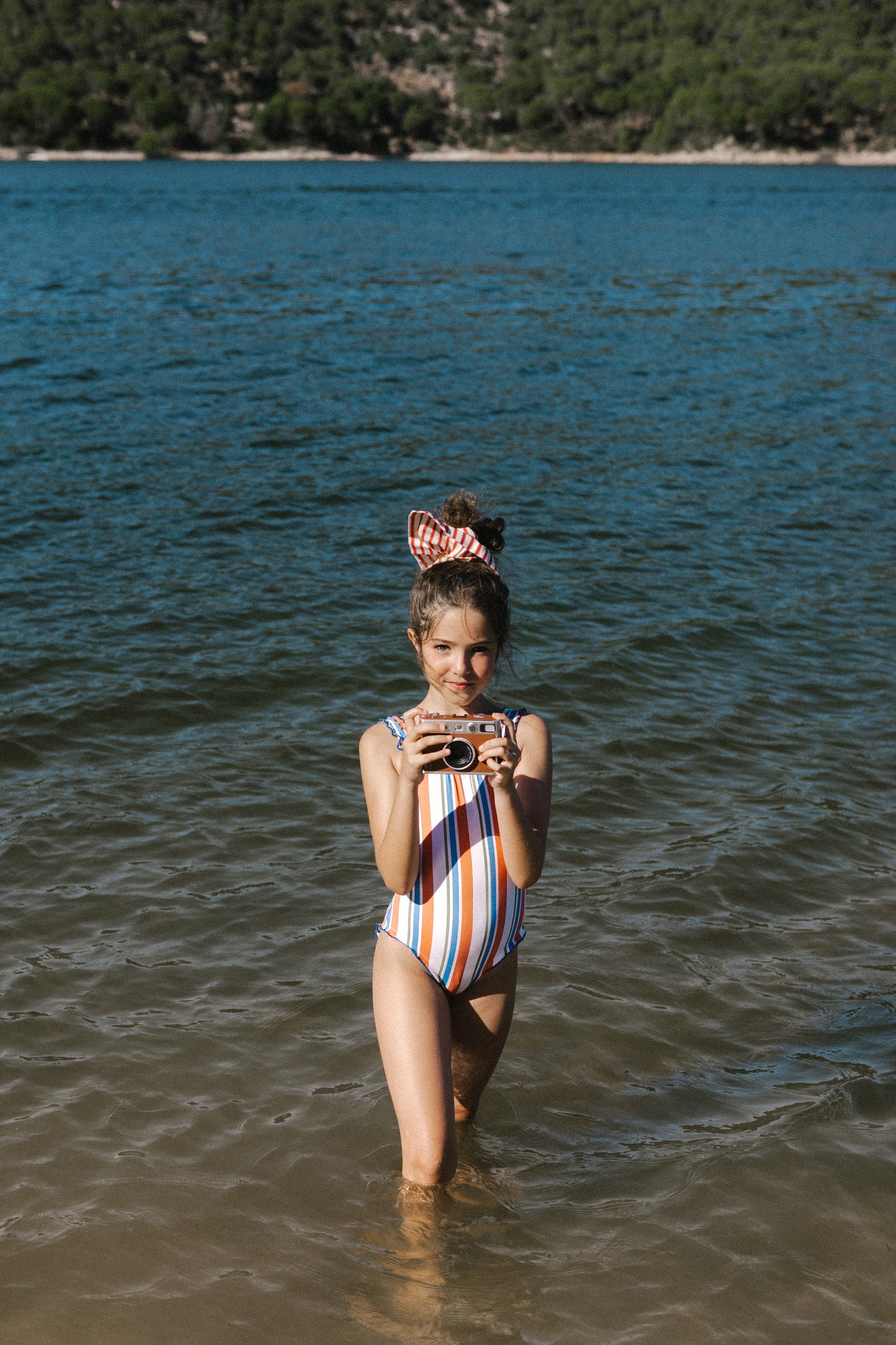 Miranda stripes girl swimwear