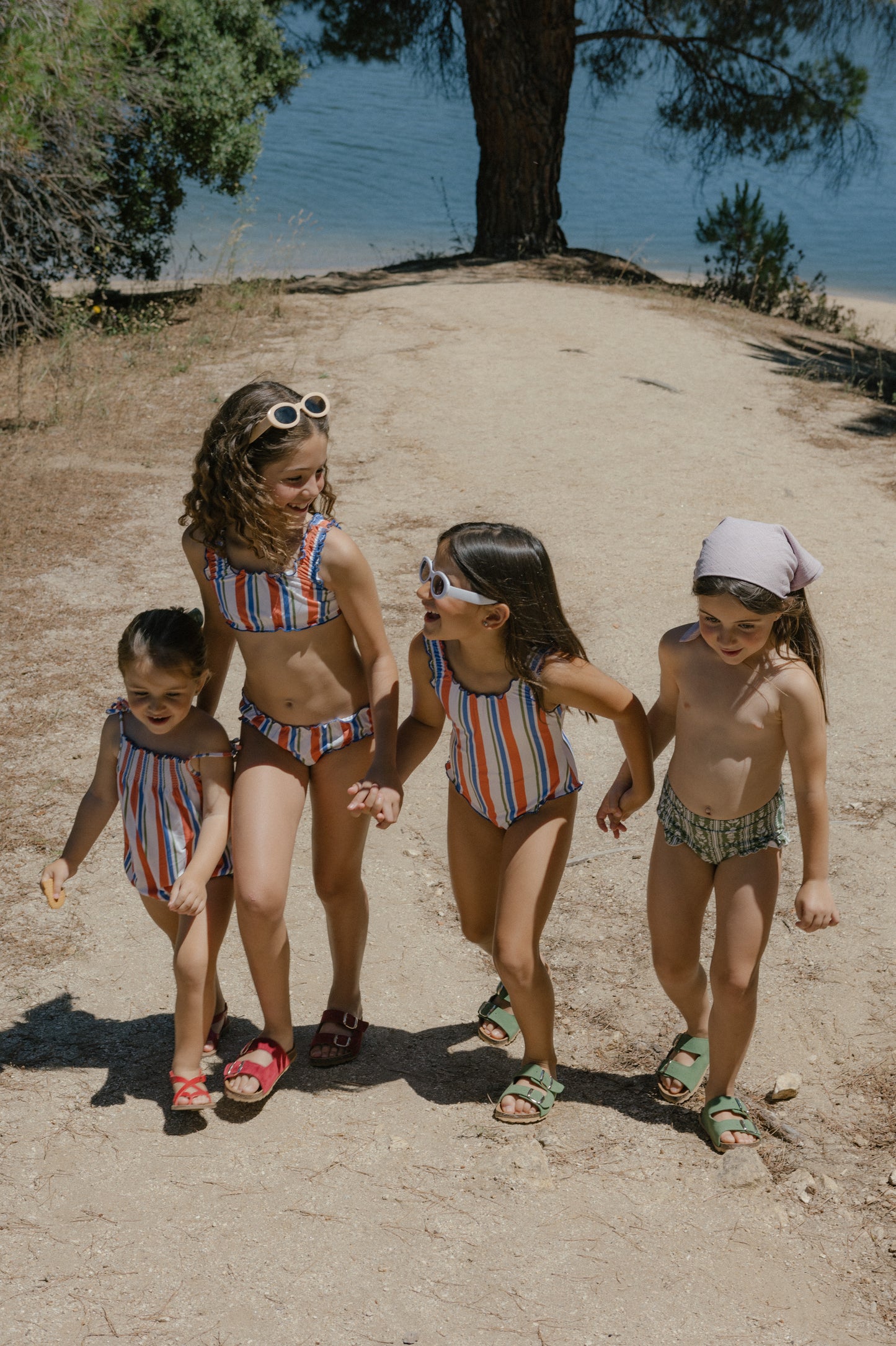 Miranda stripes girl swimwear