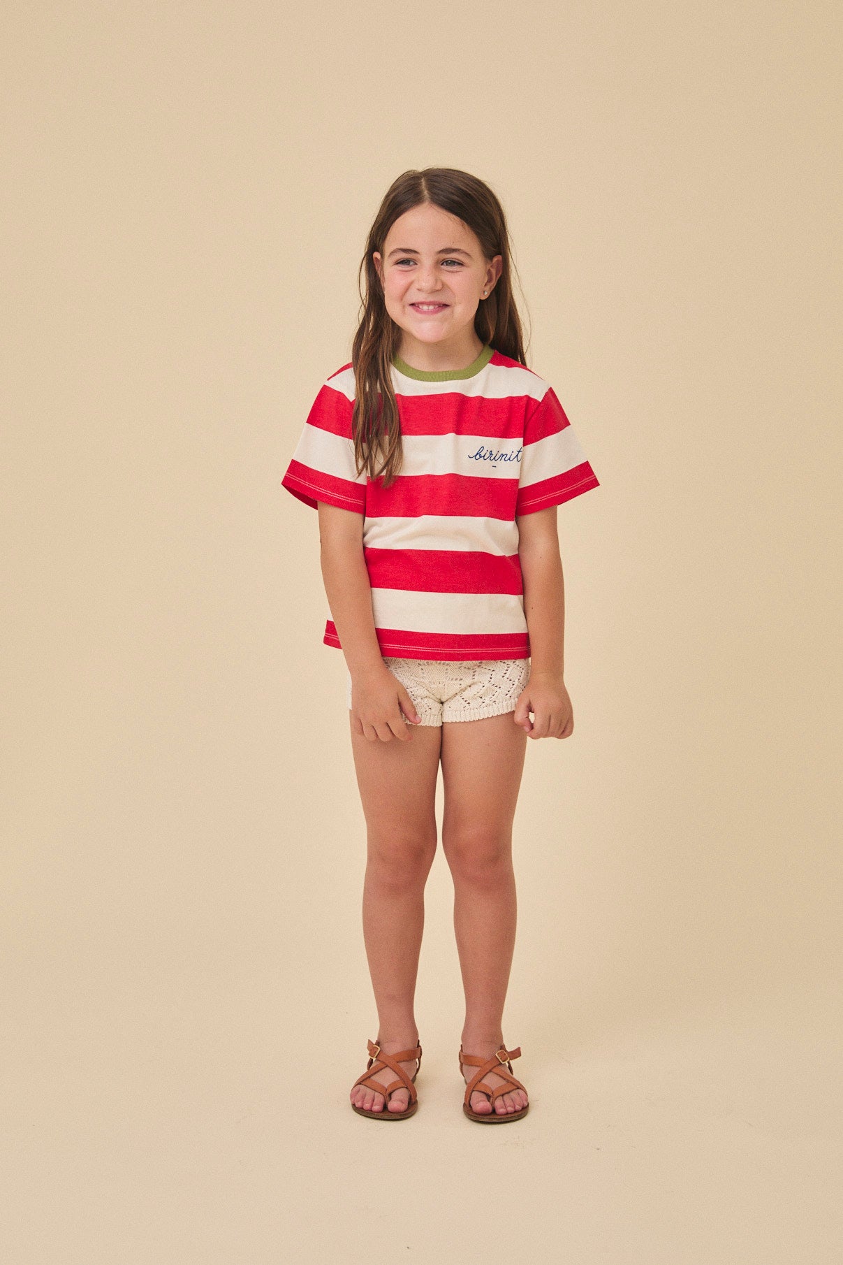 Red stripes t-shirt baby