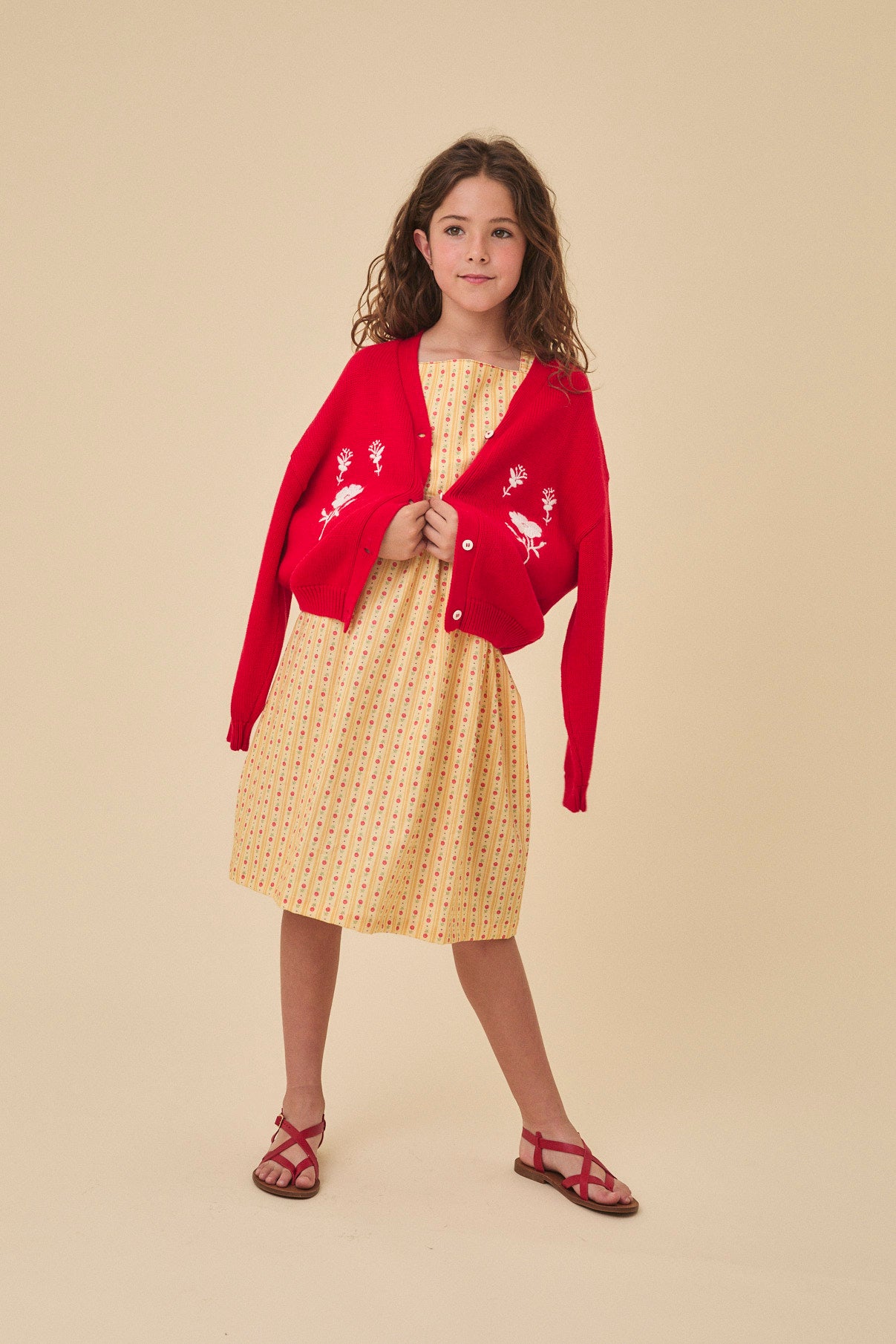 Chaqueta Cherry bordada kids