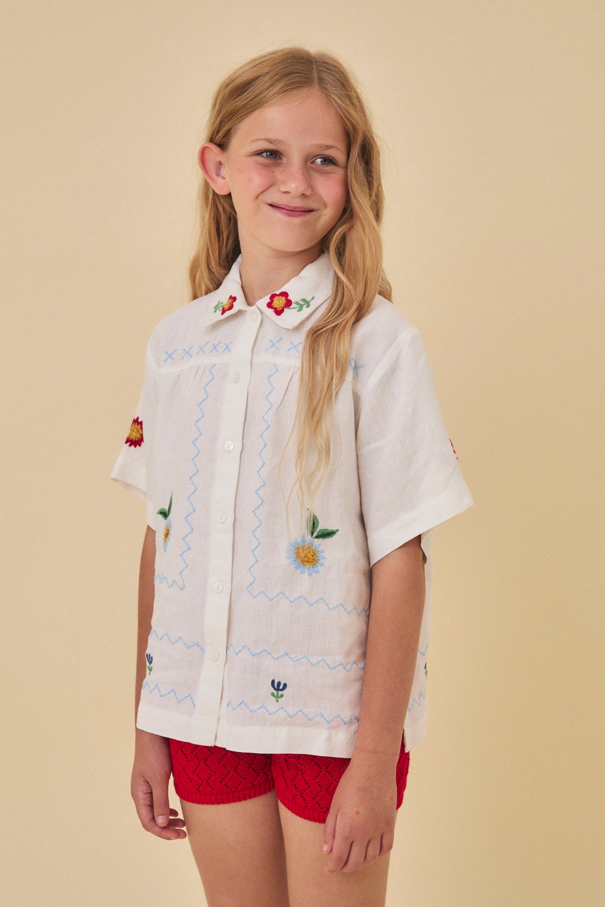 O Barqueiro embroidered blouse