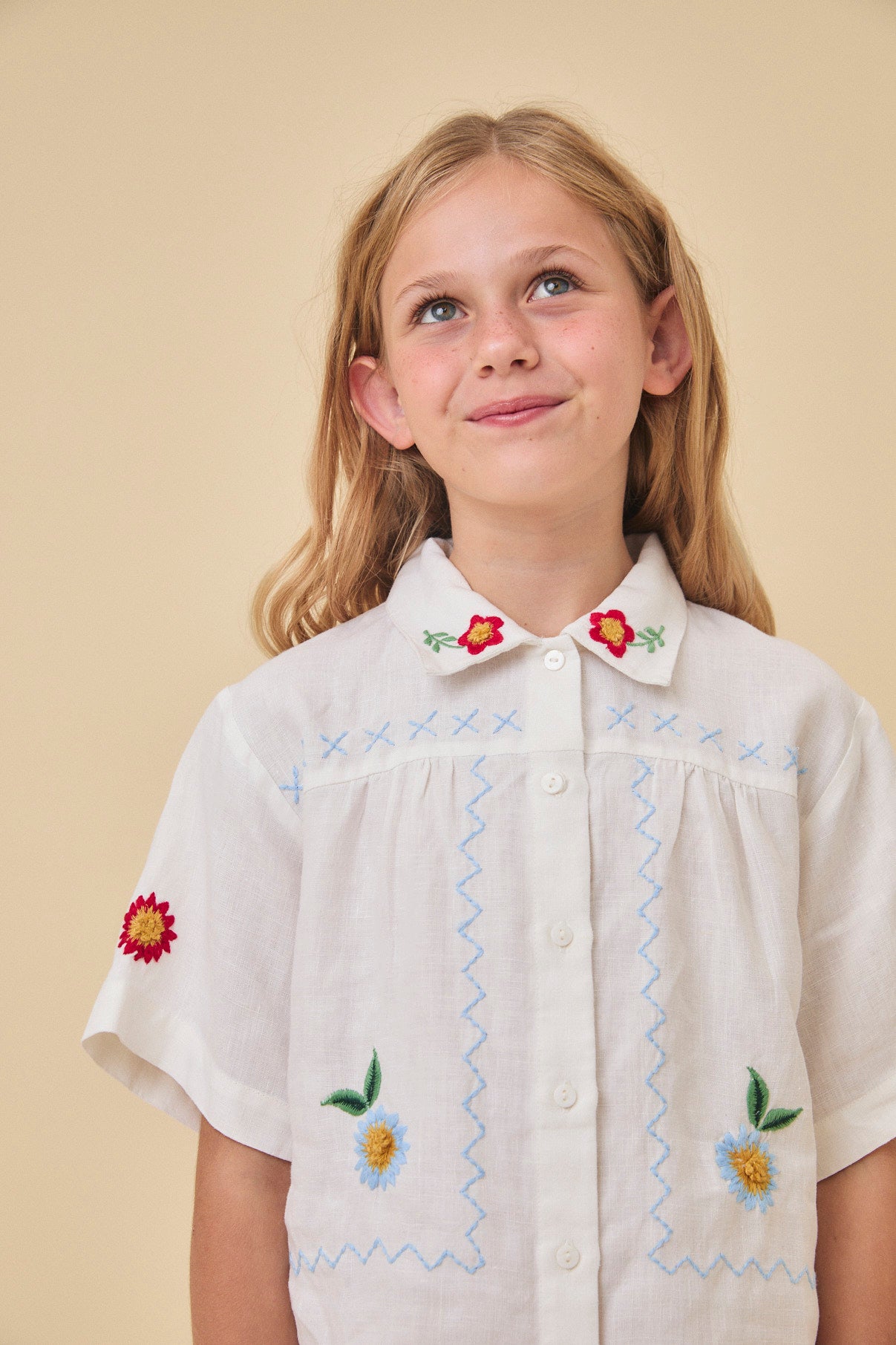 O Barqueiro embroidered blouse