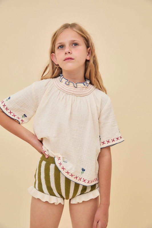 Tulipano embroidered blouse