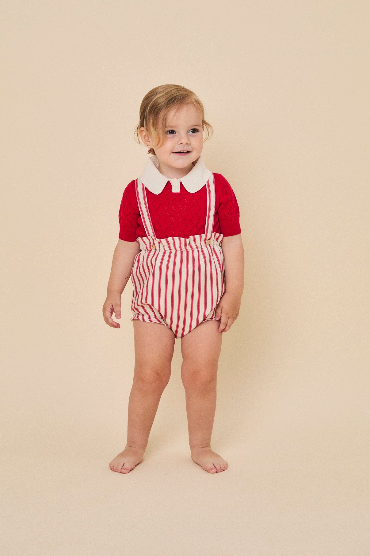 Red stripes straps bloomer