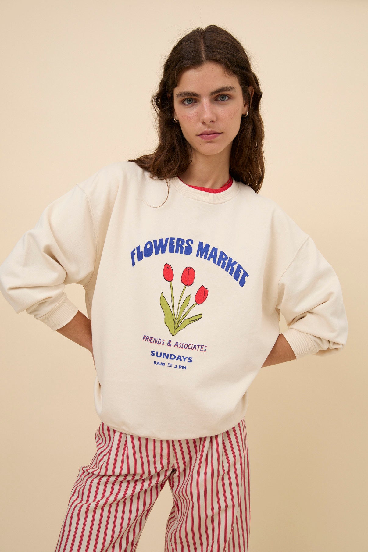 Sudadera de mujer Flowers Market