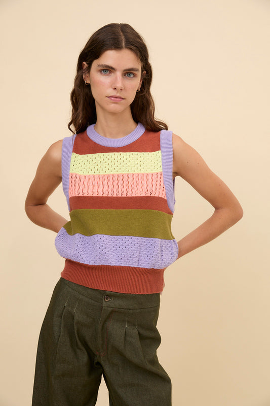 Woman Lamacido stripes top