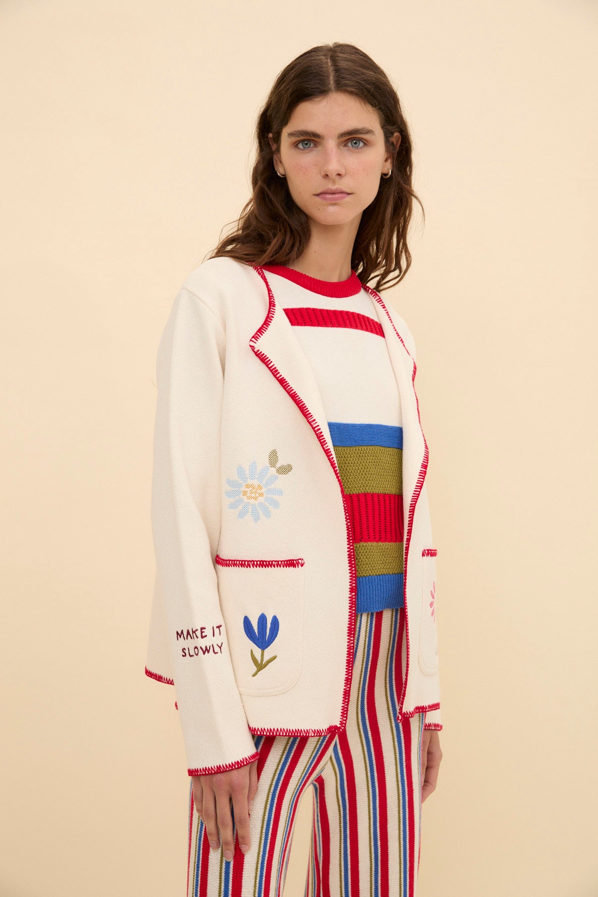 Woman Ortigueira embroidered jacket