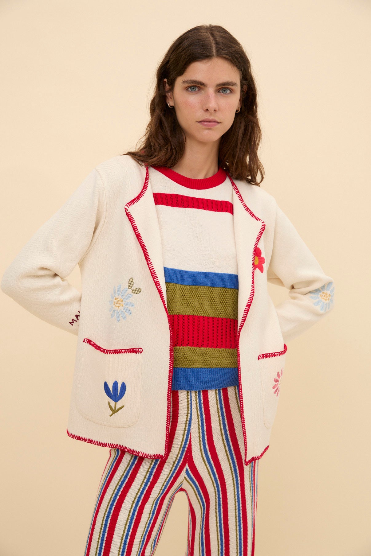 Woman Ortigueira embroidered jacket