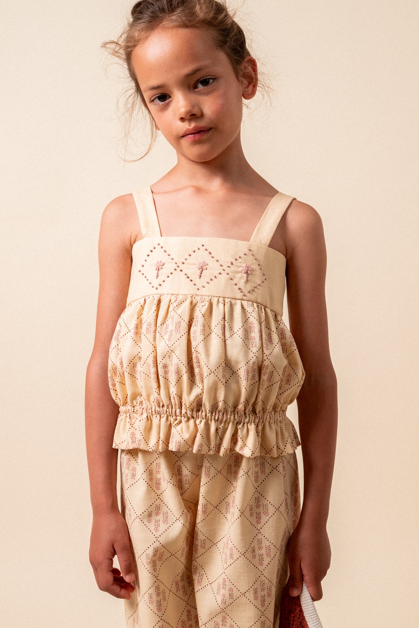 Castelflorite embroidered top girl