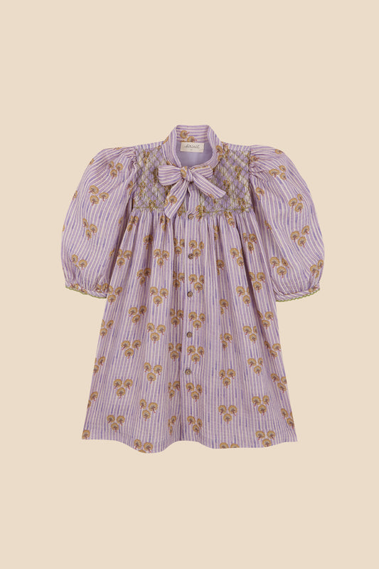 Vestido Cinca nido de abeja bebé