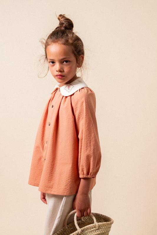 Dessert embroidered blouse girl