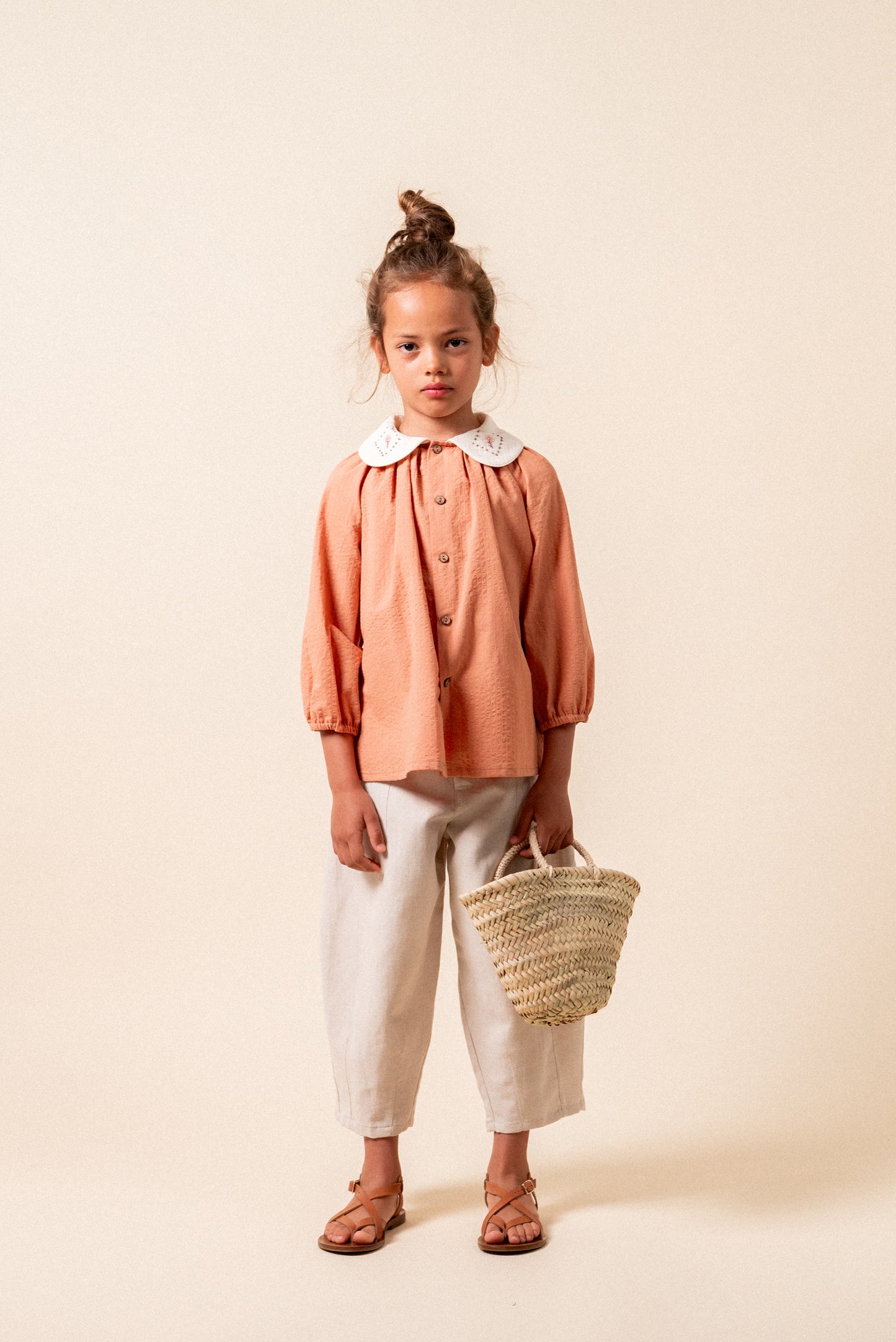 Dessert embroidered blouse girl