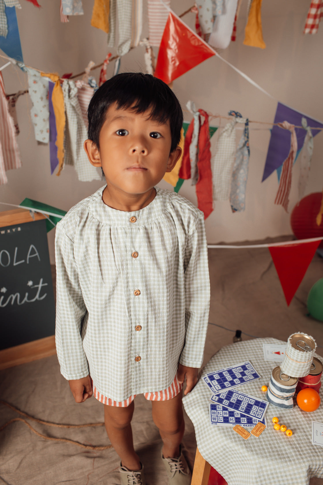 Camisa maho Vichy verde