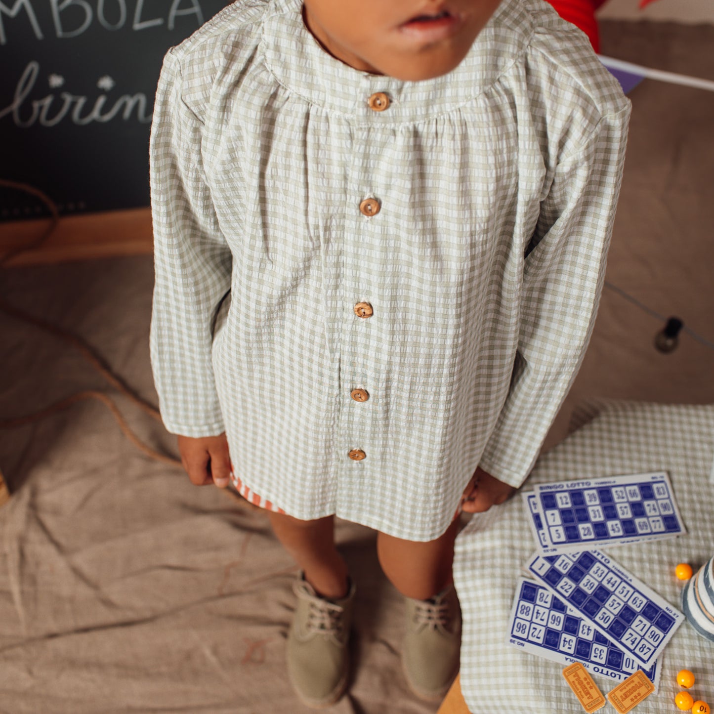 Camisa maho Vichy verde