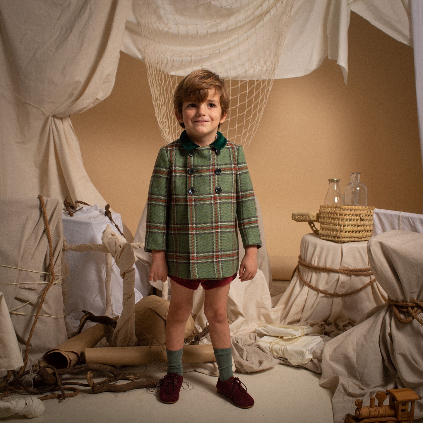 Velazquez stripes coat baby neck baby
