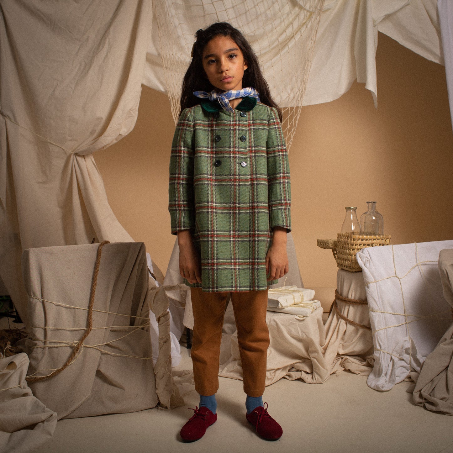 Velazquez stripes coat baby neck baby