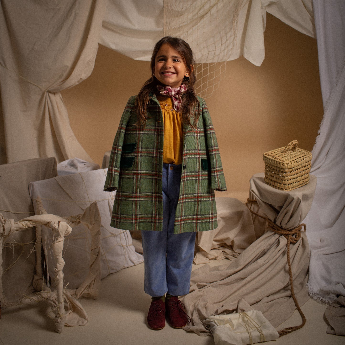 Velazquez stripes coat baby neck baby