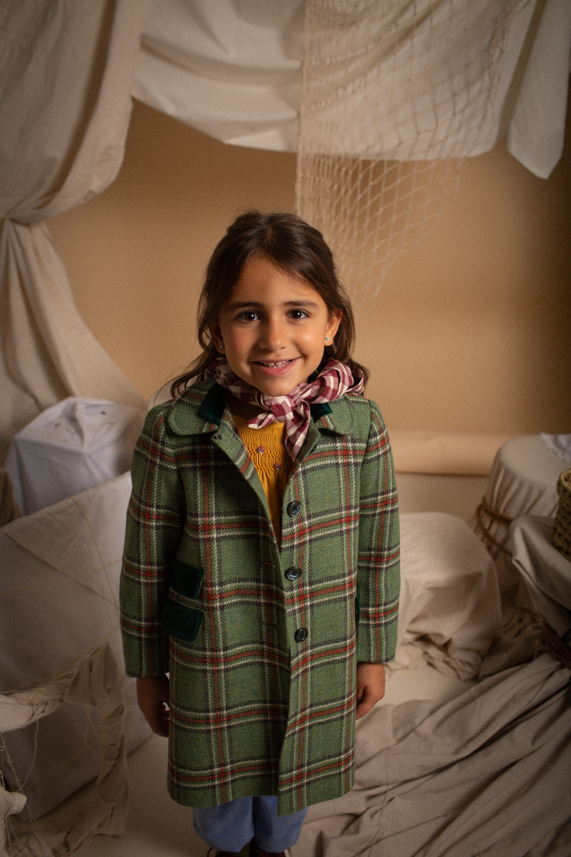 Velazquez stripes coat baby neck baby