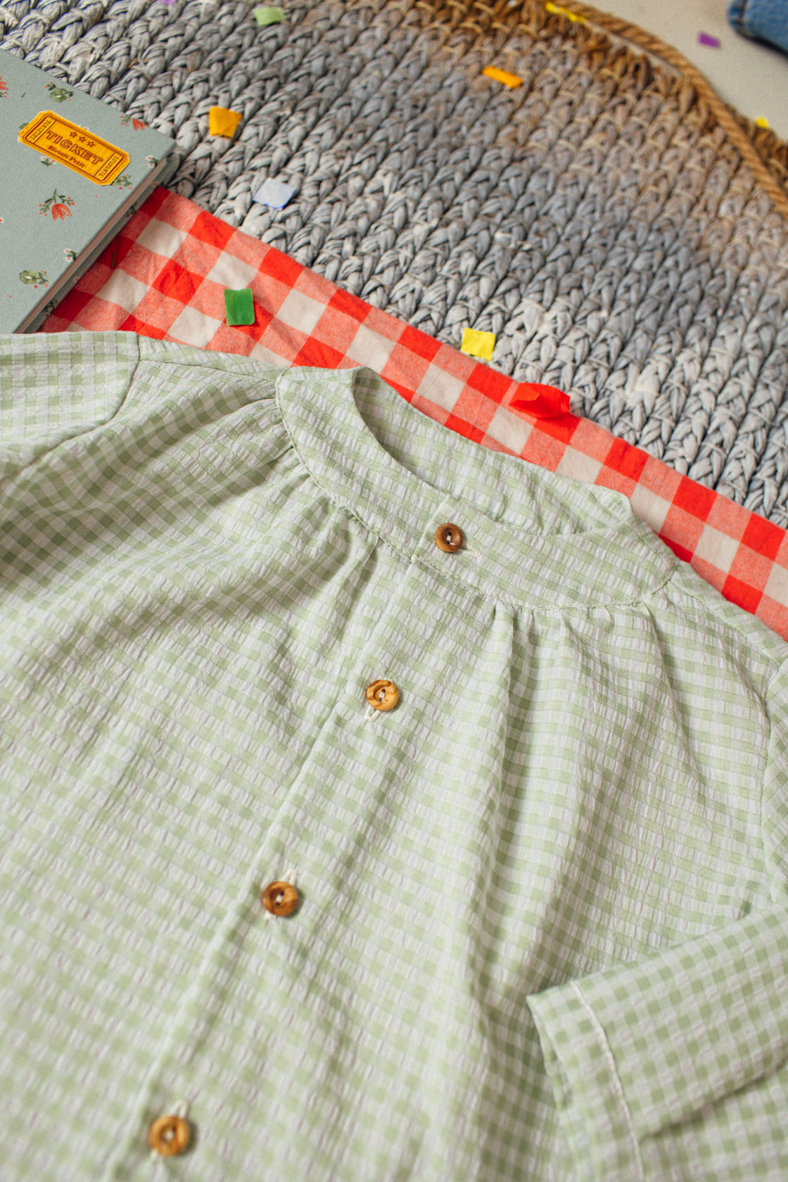 Camisa maho Vichy verde