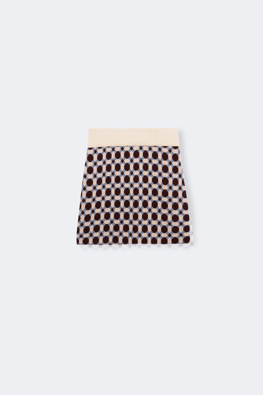 Mini falda punto Geometric bebé