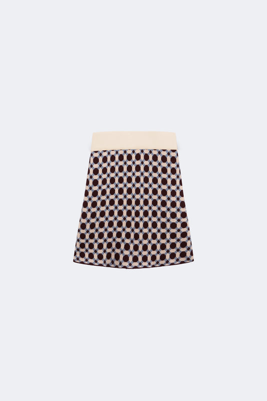 Mini falda punto Geometric niña