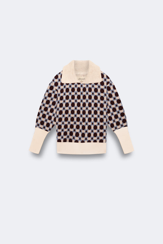 Jersey punto Geometric niña