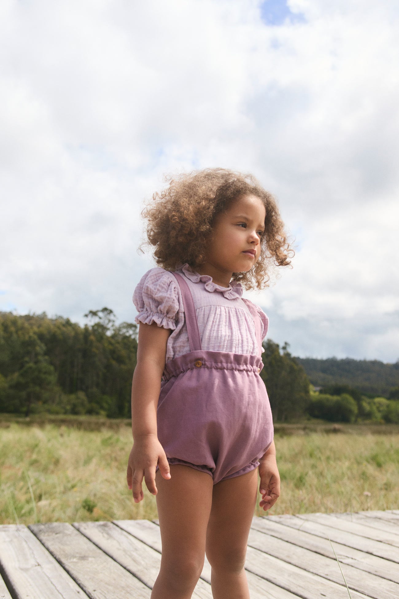 Purple straps bloomer