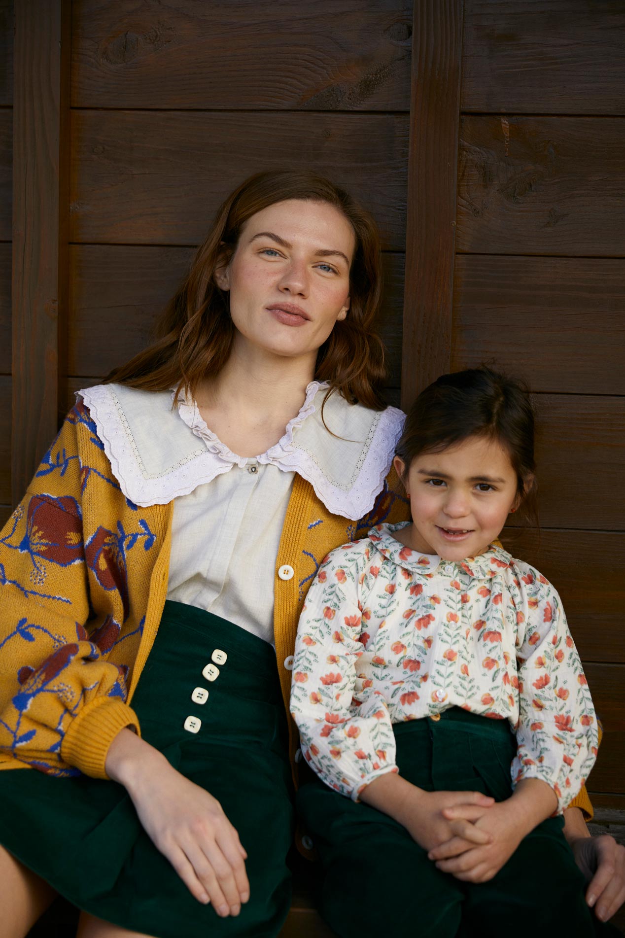 Chaqueta punto de mujer flor Sari