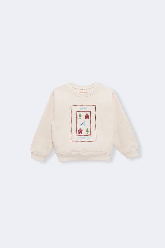 Sudadera ivory Magic day bebé