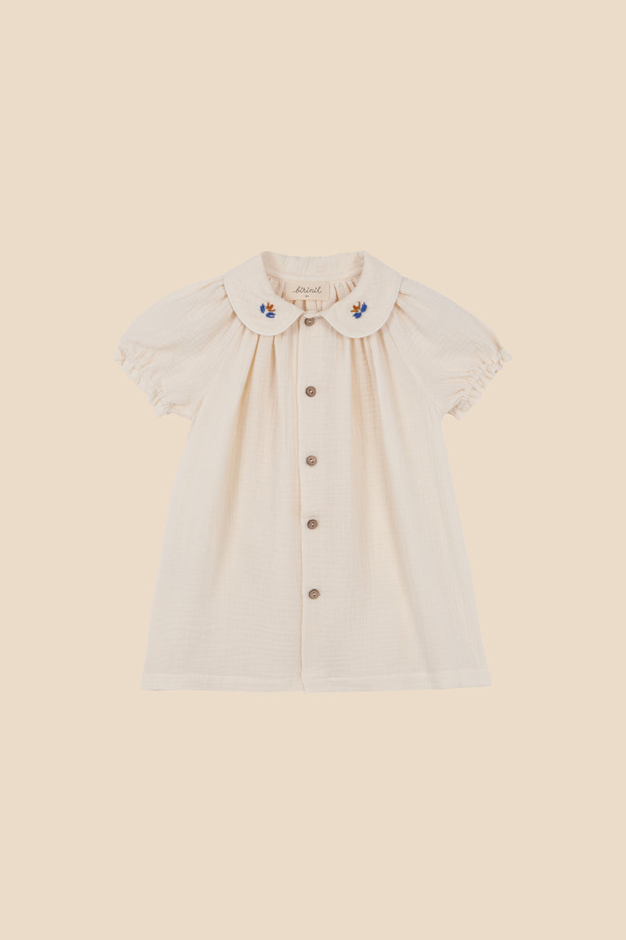 Ivory embroidered blouse girl