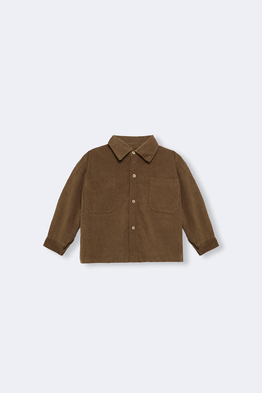 Camisa pana khaki bebé