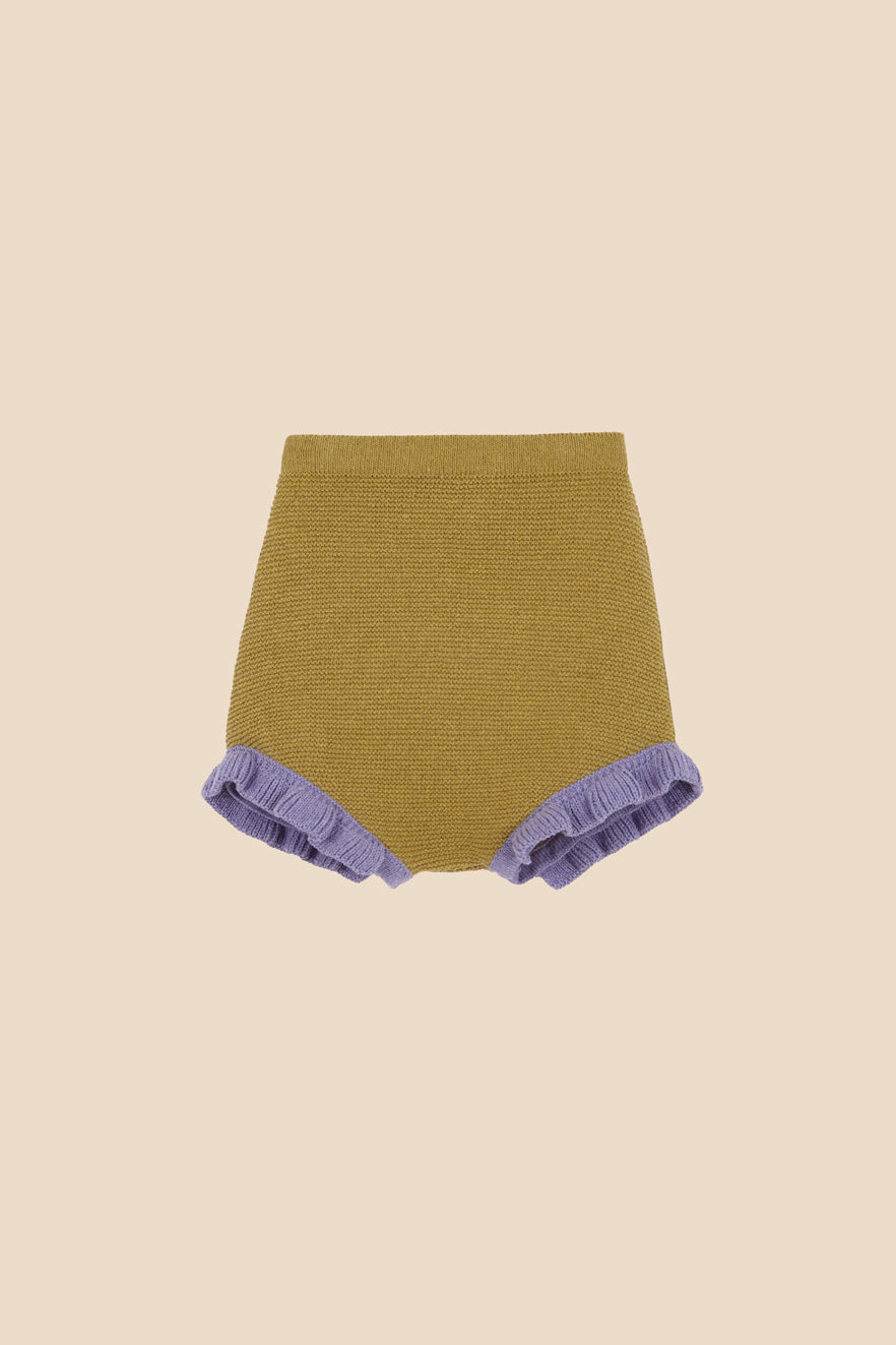 Lime knit bloomer girl